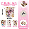 15Pcs 3 Styles Butterfly Printed Polycotton(Polyester Cotton) Packing Pouches Drawstring Bags ABAG-TA0002-14-4