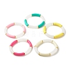 Acrylic Tube Beaded Stretch Bracelets BJEW-JB07778-1