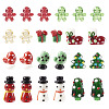 44pcs 10 style Christmas Handmade Lampwork Beads LAMP-TA0001-16-10