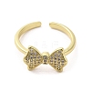 Rack Plating Brass Micro Pave Cubic Zirconia Finger Ring RJEW-C072-33B-G-2