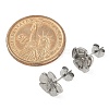 304 Stainless Steel Stud Earrings for Women EJEW-F351-02P-5