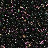 Spray Painted Glass Seed Beads SEED-F005-10A-05-3