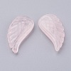 Natural Rose Quartz Pendants G-E435-B-17-2