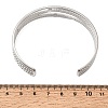 304 Stainless Steel Multi-strand Cuff Bangles for Women SA-CBA82C8-06P-4