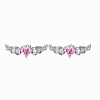 Anti-Tarnish Wing Rhodium Plated 925 Sterling Silver Micro Pave Cubic Zirconia Stud Earrings for Women EJEW-Q804-01P-1