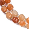 Natural Red Aventurine Beads Strands G-G182-B36-03-4