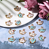 45Pcs 3 Style Zinc Alloy Enamel Pendant PALLOY-CJ0001-148-5