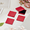 Diamond Textured Cardboard Paper Jewelry Ring Packaging Boxes CON-WH0085-146-1