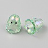 Transparent Acrylic Bead Caps TACR-WH0021-20B-2