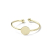 Brass Open Cuff Ring Findings LS-KK-P232-01G-2