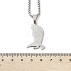 304 Stainless Steel Eagle Pendant Necklaces NJEW-H055-06P-5