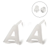 Hypoallergenic Bioceramics Zirconia Ceramic Stud Earrings EJEW-F340-04A-1