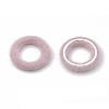 Faux Mink Fur Covered Linking Rings X-WOVE-N009-07I-2