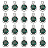 20Pcs Faceted Glass Charms RGLA-TADJ0001-01H-2