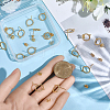 20Pcs Brass Stud Earring Findings MAK-BBC0001-27-3