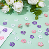 30Pcs 6 Styles Acrylic Ear Nuts FIND-HS0002-41-5