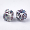 Handmade Porcelain Beads X-PORC-S498-09G-2