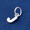 925 Sterling Silver Letter Charms STER-C012-01S-J-2