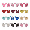 44 Pcs 11 Colors Vintage Alloy Acrylic Charm FIND-TA0001-30-9