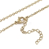 Lightning Bolt 201 Stainless Steel Pendant Necklaces for Women NJEW-G134-01G-3