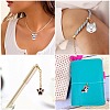 32Pcs 8 Styles Alloy Enamel Pendants ENAM-TA0004-18-8