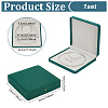 Square Velvet Pearl Necklaces Set Storage Boxes CON-WH0123-07A-2