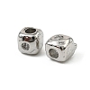 Brass Clear Cubic Zirconia Beads KK-D106-10P-2