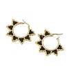 Glass Beaded Hoop Earrings EJEW-MZ00750-6