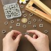 100Pcs 10 Styles Tibetan Style Alloy Bead Frame FIND-CJ0003-76-5