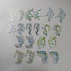 20Pcs Flower PET Decorative Stickers DIY-WH20055-078D-1