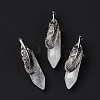 Natural Quartz Crystal Pendants G-E059-04AS-07-3