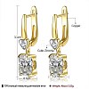 Brass Micro Pave Cubic Zirconia Hoop Earring EJEW-BB36360-7