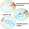 Gorgecraft 2 Sets 2 Styles PET Hollow Out Plastic Drawing Painting Stencils Templates AJEW-GF0006-91C-6