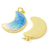 Brass Enamel Pendants KK-S401-08G-2