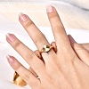 Flat Round 304 Stainless Steel Finger Rings FS-WG268FC-04-3