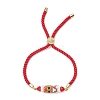 3Pcs 3 Styles Christmas Handmade Glass Seed Beaded Slider Bracelets BJEW-MZ00226-3