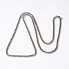304 Stainless Steel Curb Chain Necklaces NJEW-I194-22-2