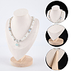 Bust Shaped Velvet Necklace Display Stands NDIS-WH0009-20-3