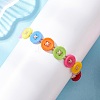 Acrylic Sewing Buttons Beaded Bracelets BJEW-JB12742-1