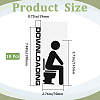 Toilet Wall Plastic Stickers AJEW-WH20023-04-2