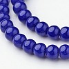 Opaque Solid Color Glass Beads Strands GLAA-D080-4mm-04-2