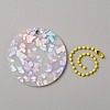 Translucent Acrylic Disc Pendant Keychain KEYC-WH0027-85D-02-2