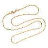 Vacuum Plating 304 Stainless Steel Coreana Chain Necklace NJEW-S420-006A-G-3
