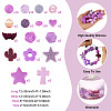 92Pcs Transparent Silicone Focal Beads SIL-TA0002-85C-4