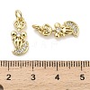 Brass Micro Pave Cubic Zirconia Pendants KK-H527-12G-3