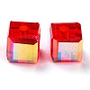 Electroplate Transparent Glass Beads X-EGLA-B003-01A-07-2