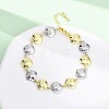 Brass Link Chain Bracelets for Women BJEW-G762-01GP-02-2