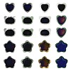 20Pcs 10 Styles Two Tone Glass Mood Beads GLAA-FS0002-30-3