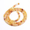 Natural Topaz Jade Round Bead Strands G-J303-02-8mm-2