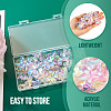 45Pcs 9 Colors Transparent Acrylic Bead Caps MACR-TA0001-92-5